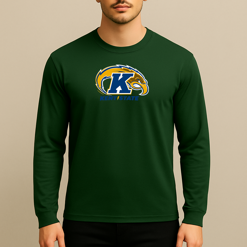 Men's Kent State Golden Flashes Logo Long Sleeve T-Shirt