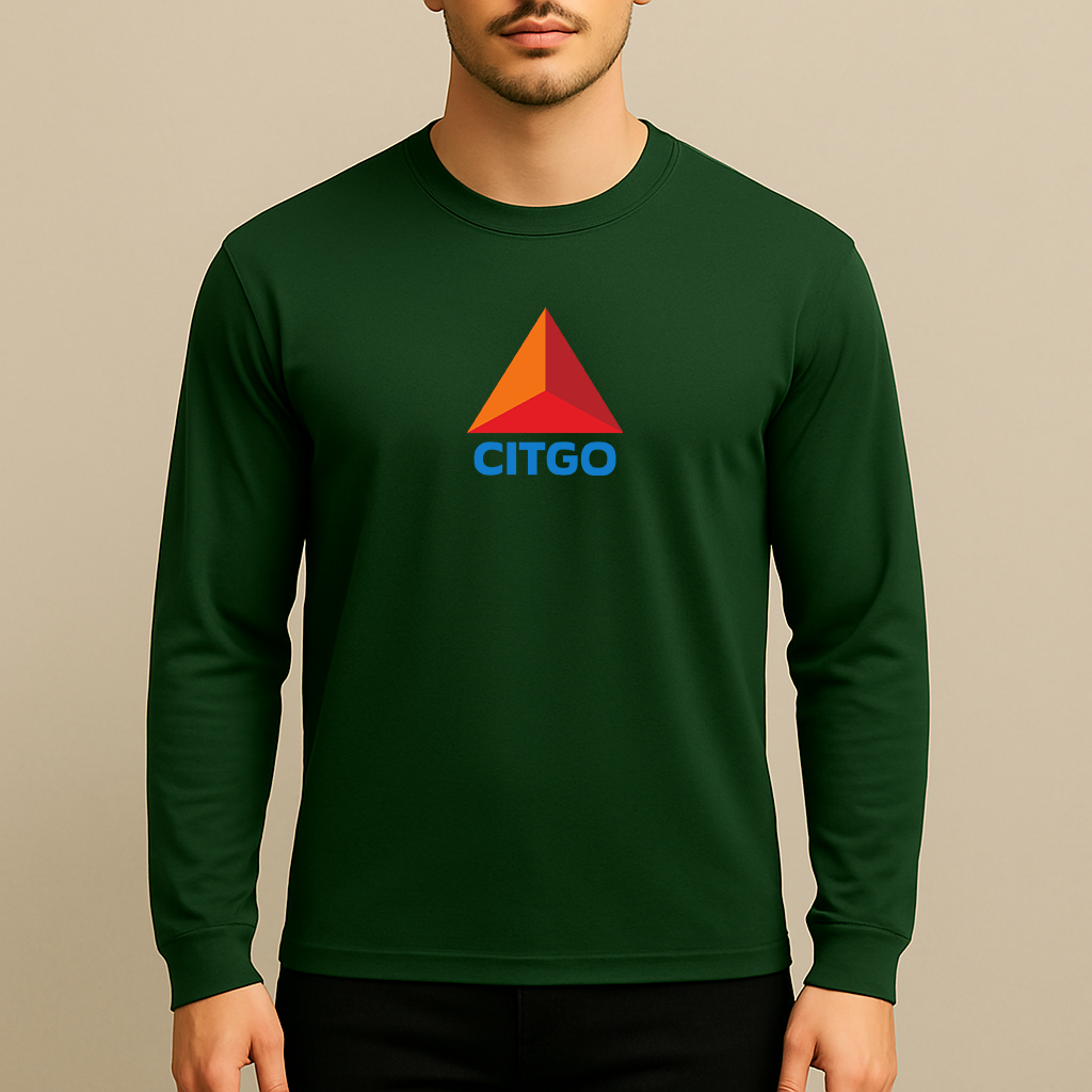 Men's Citgo Gas Station Long Sleeve T-Shirt