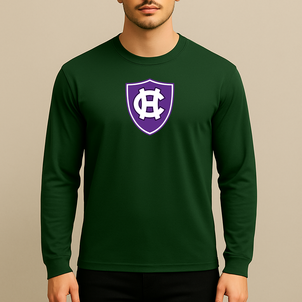 Men's Holy Cross Crusaders Logo Long Sleeve T-Shirt