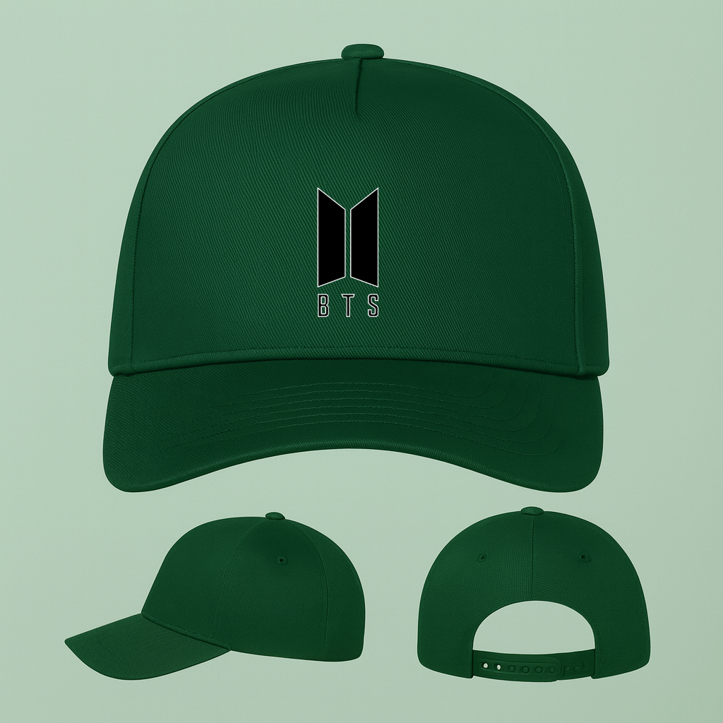 BTS Music Five Panel Twill Snapback Cap