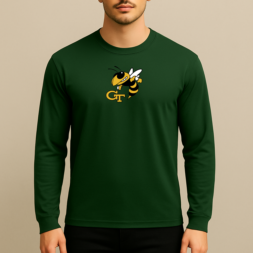 Men's Georgia Tech Yellow Jackets Logo Long Sleeve T-Shirt