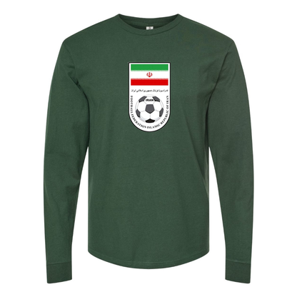 Men's Iran National Soccer Team Long Sleeve T-Shirt