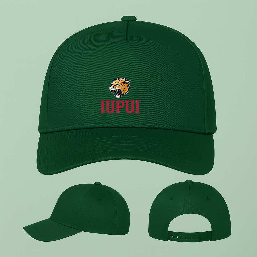 IUPUI Jaguars Logo Five Panel Twill Snapback Cap