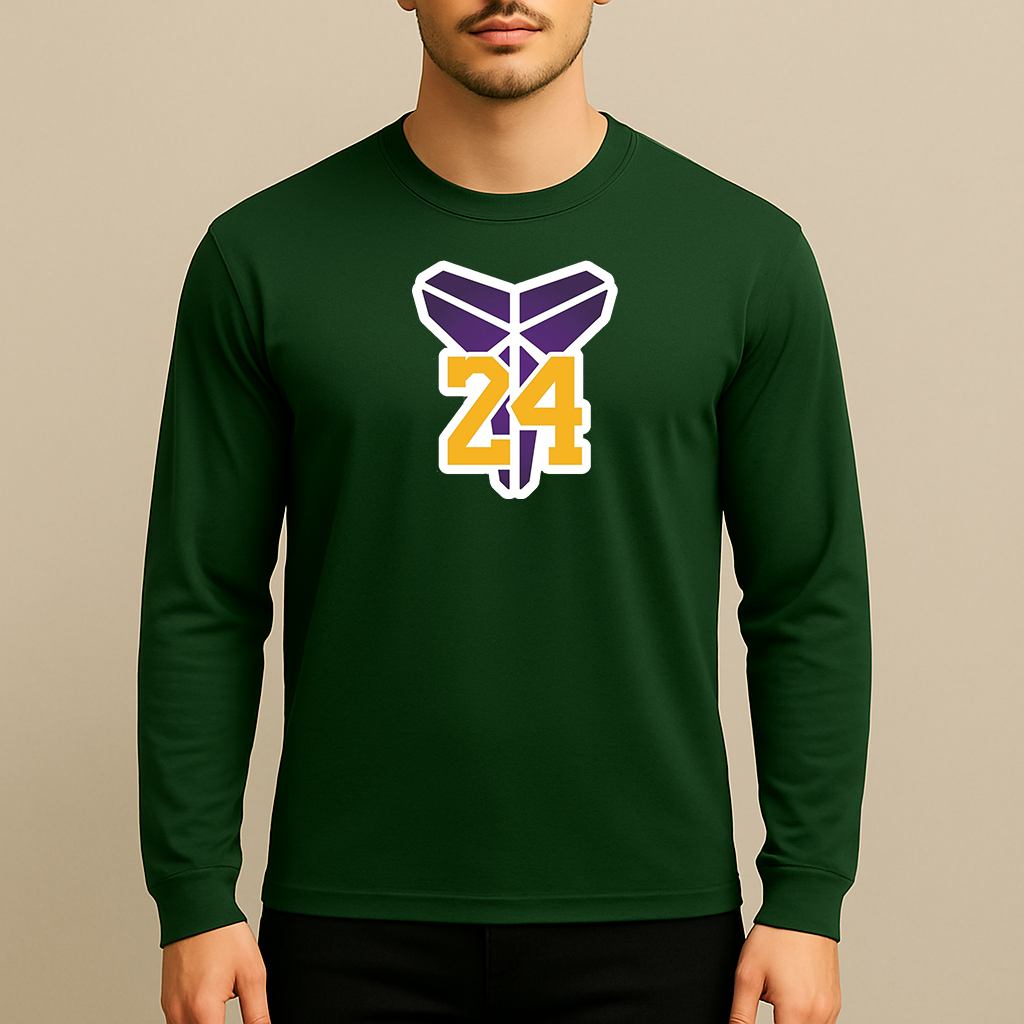 Men's Kobe Bryant Mamba 24 Long Sleeve T-Shirt