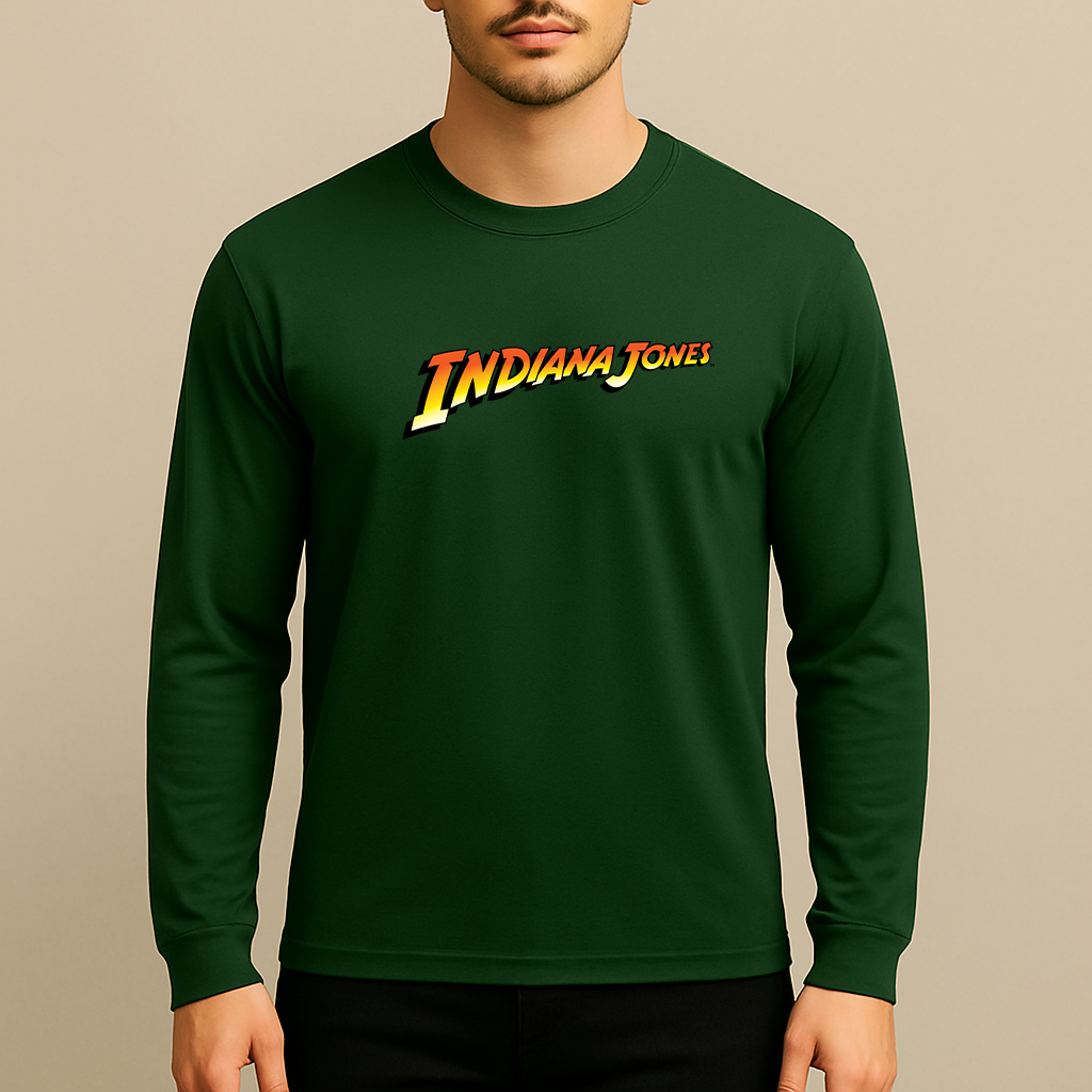 Men's Indiana Jones Movie Long Sleeve T-Shir