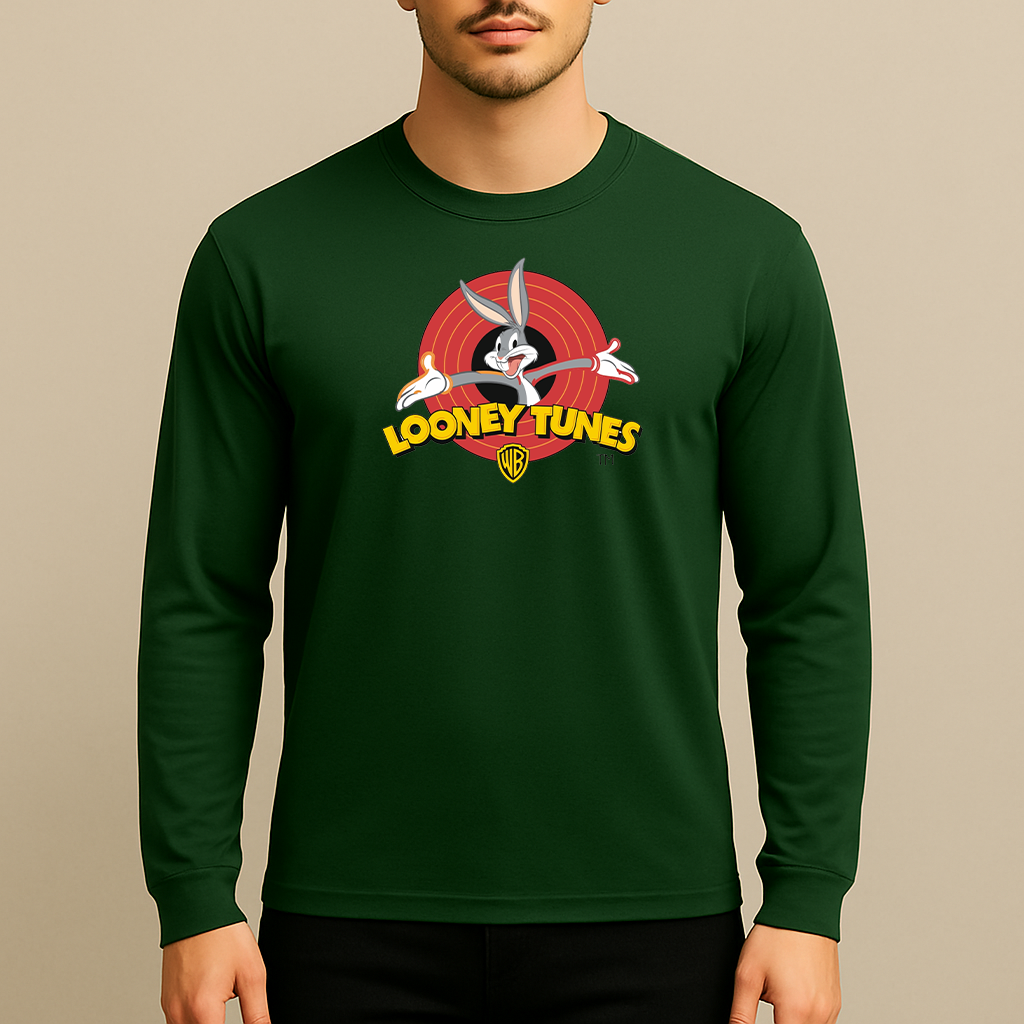 Men's Looney Tunes Warner Brothers Cartoon Long Sleeve T-Shirt