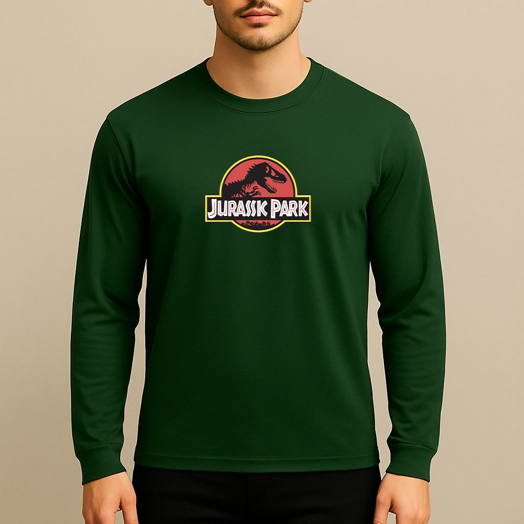 Men's Jurassic Park Movie Long Sleeve T-Shirt