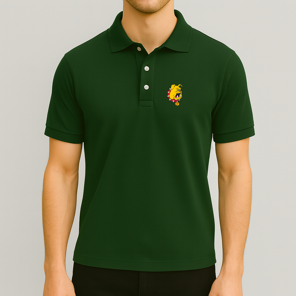 Men's Ferris State Bulldogs Logo Dry Blend Polo