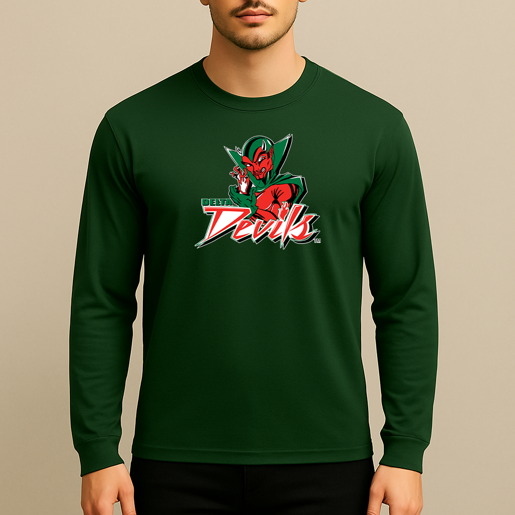 Men's MVSU Delta Devils Logo Long Sleeve T-Shirt