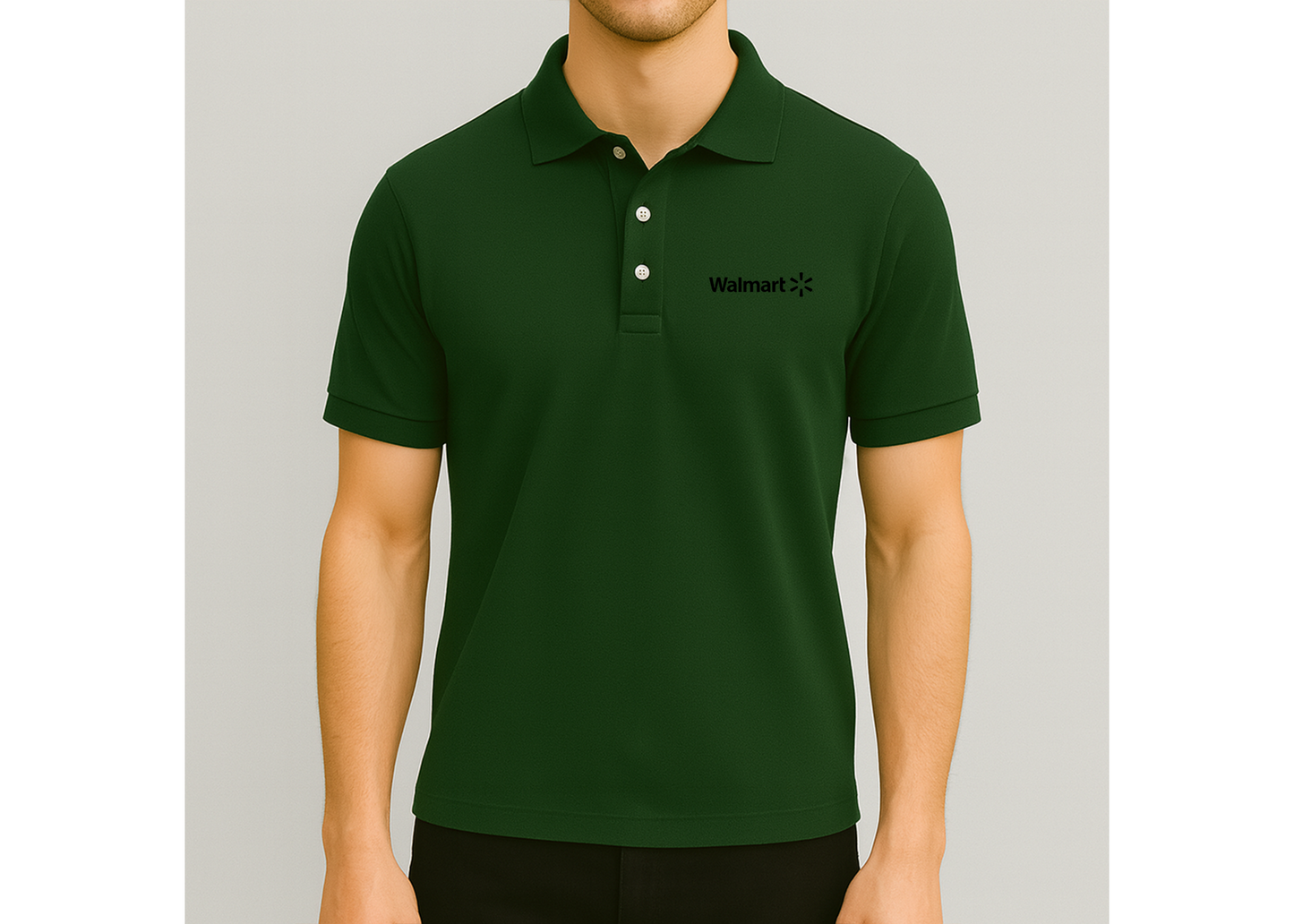 Men's Walmart Logo Dry Blend Polo