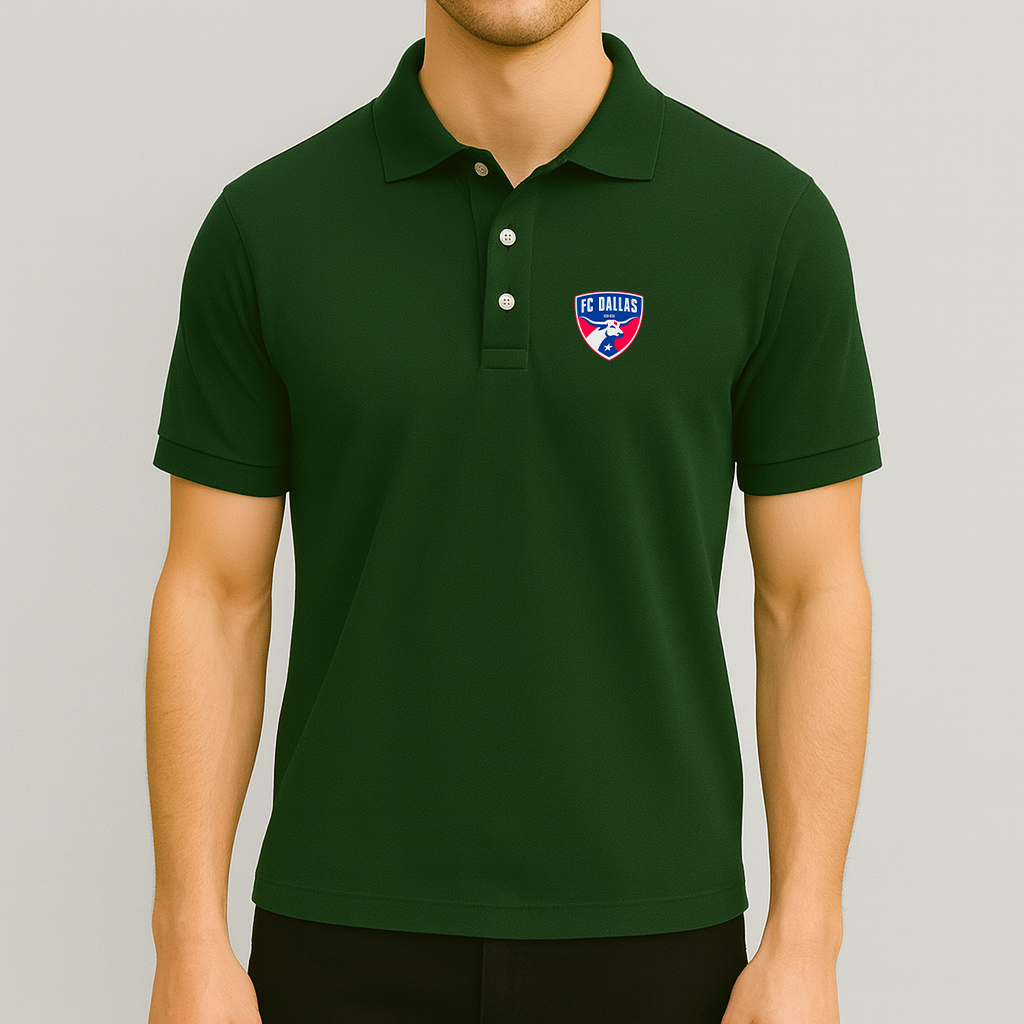 Men's FC Dallas Soccer Logo Dry Blend Polo