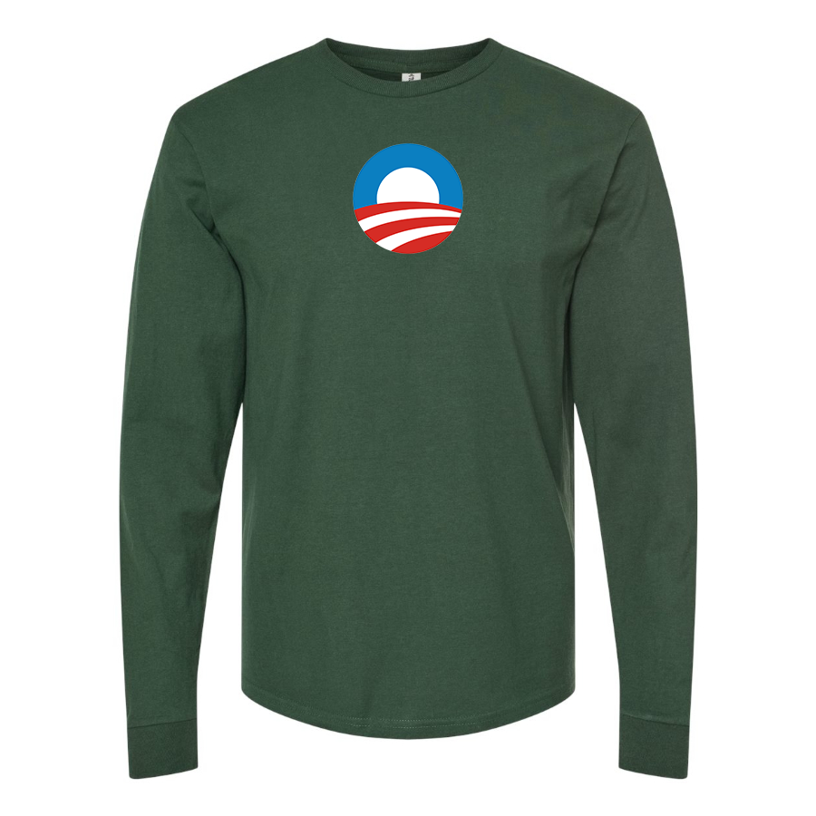 Men's Obama Logo Long Sleeve T-Shirt