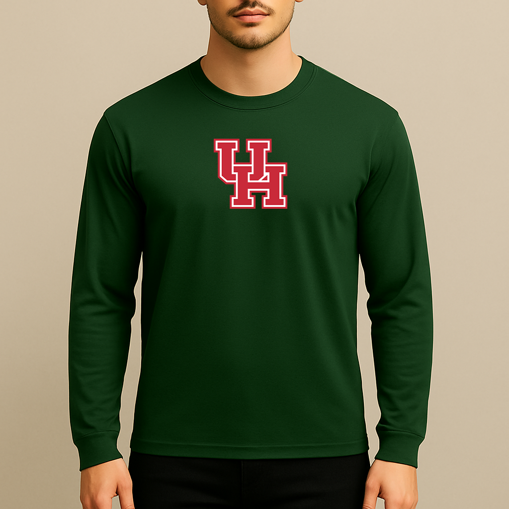 Men's Houston Cougars Logo Long Sleeve T-Shirt