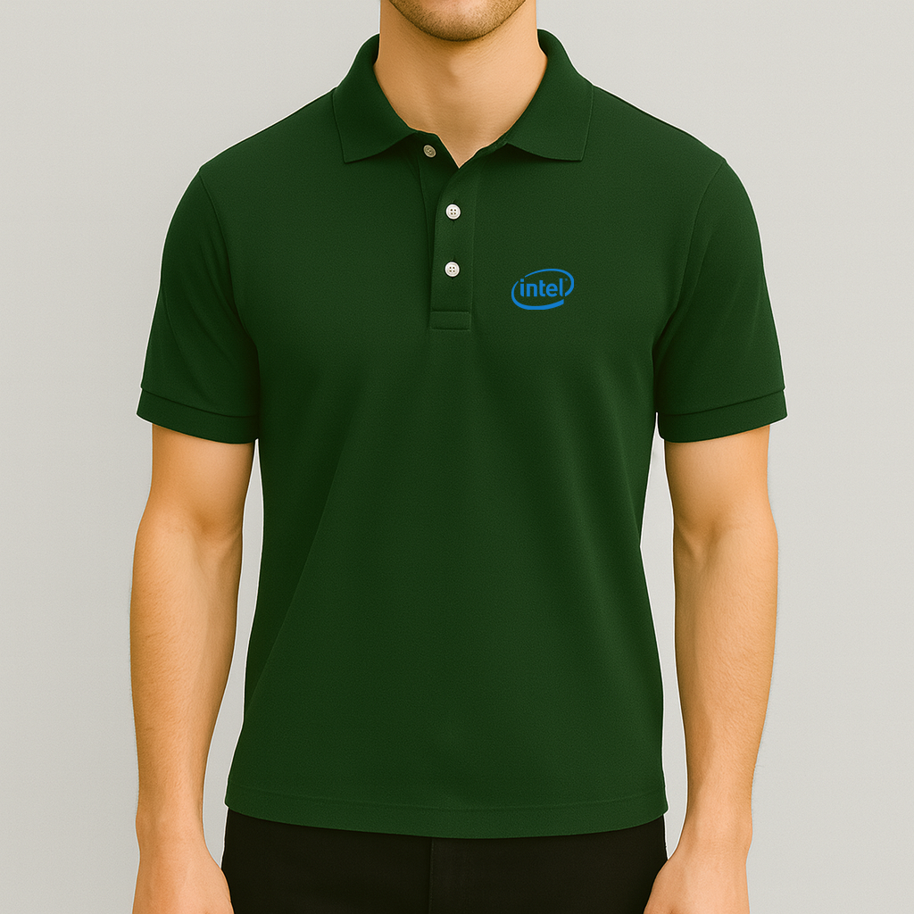 Men's Intel Logo Dry Blend Polo