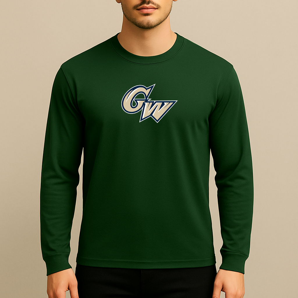 Men's George Washington Colonials Logo Long Sleeve T-Shirt