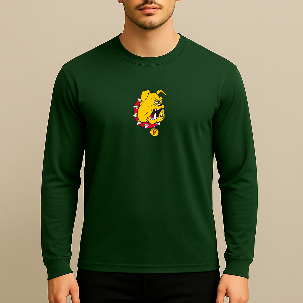 Men's Ferris State Bulldogs Logo Long Sleeve T-Shirt