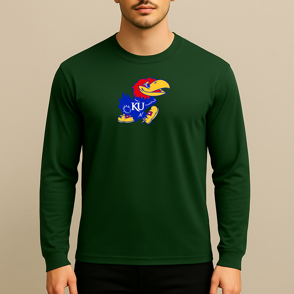 Men's Kansas Jayhawks Logo Long Sleeve T-Shirt
