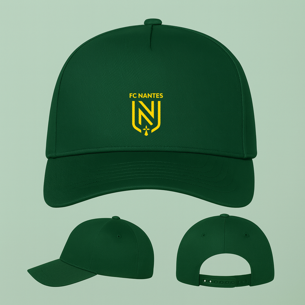 FC Nantes Soccer Logo Five Panel Twill Snapback Cap