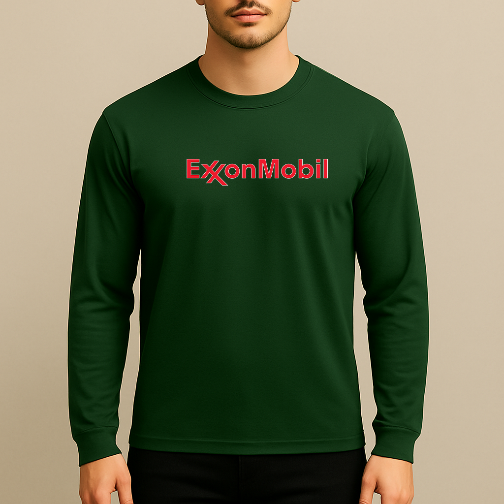 Men's Exxon Gas Station Long Sleeve T-Shirt