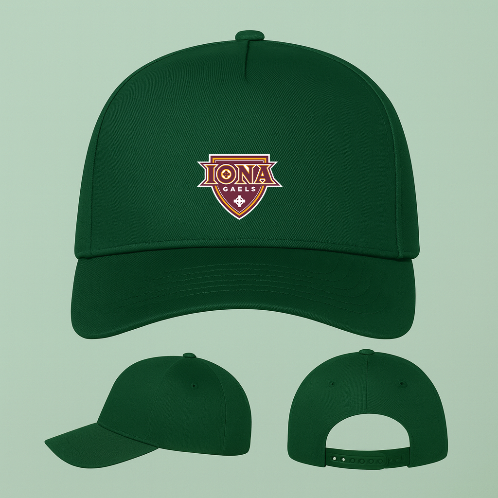 Iona Gaels Logo Five Panel Twill Snapback Cap