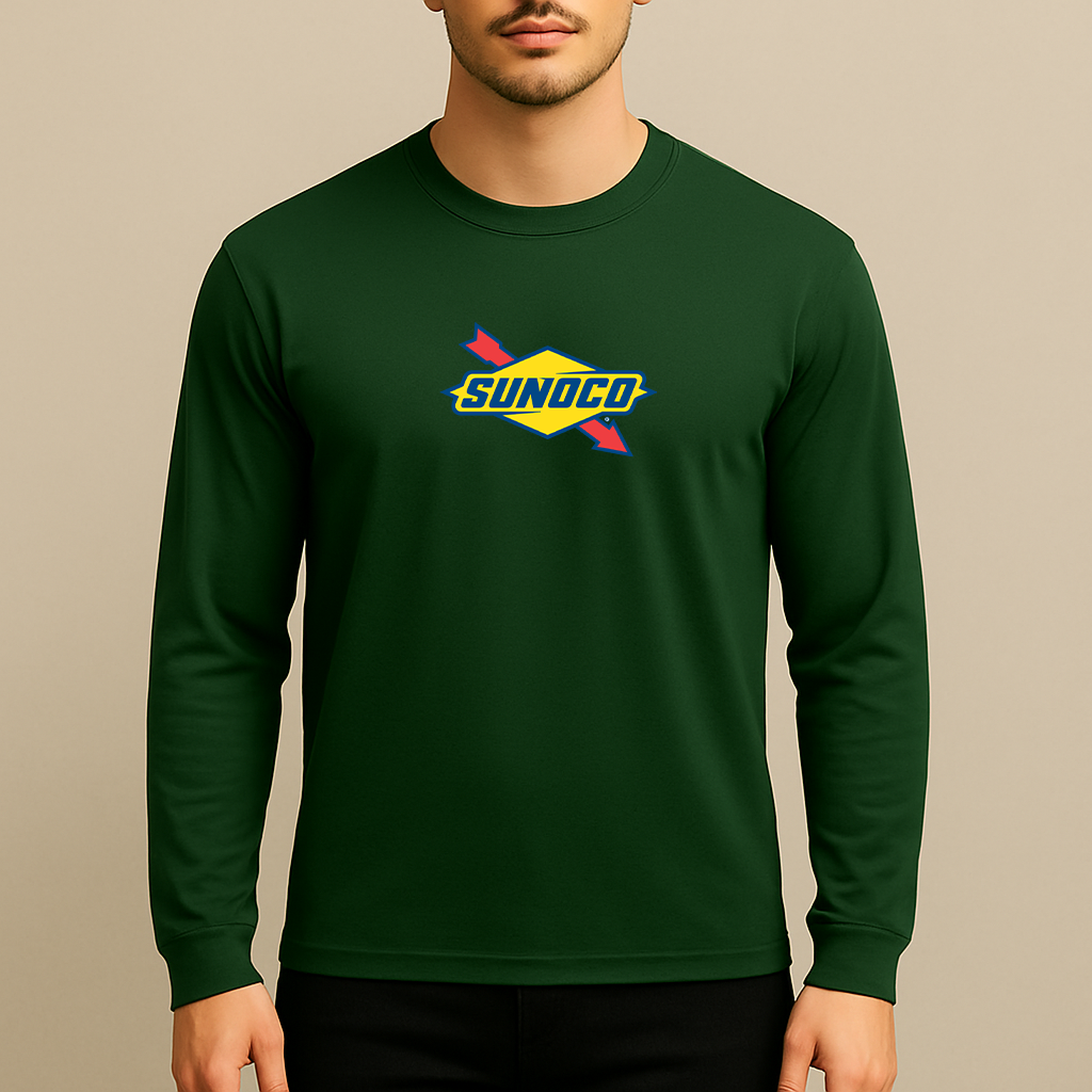 Men's Sunoco Gas Station Long Sleeve T-Shirt