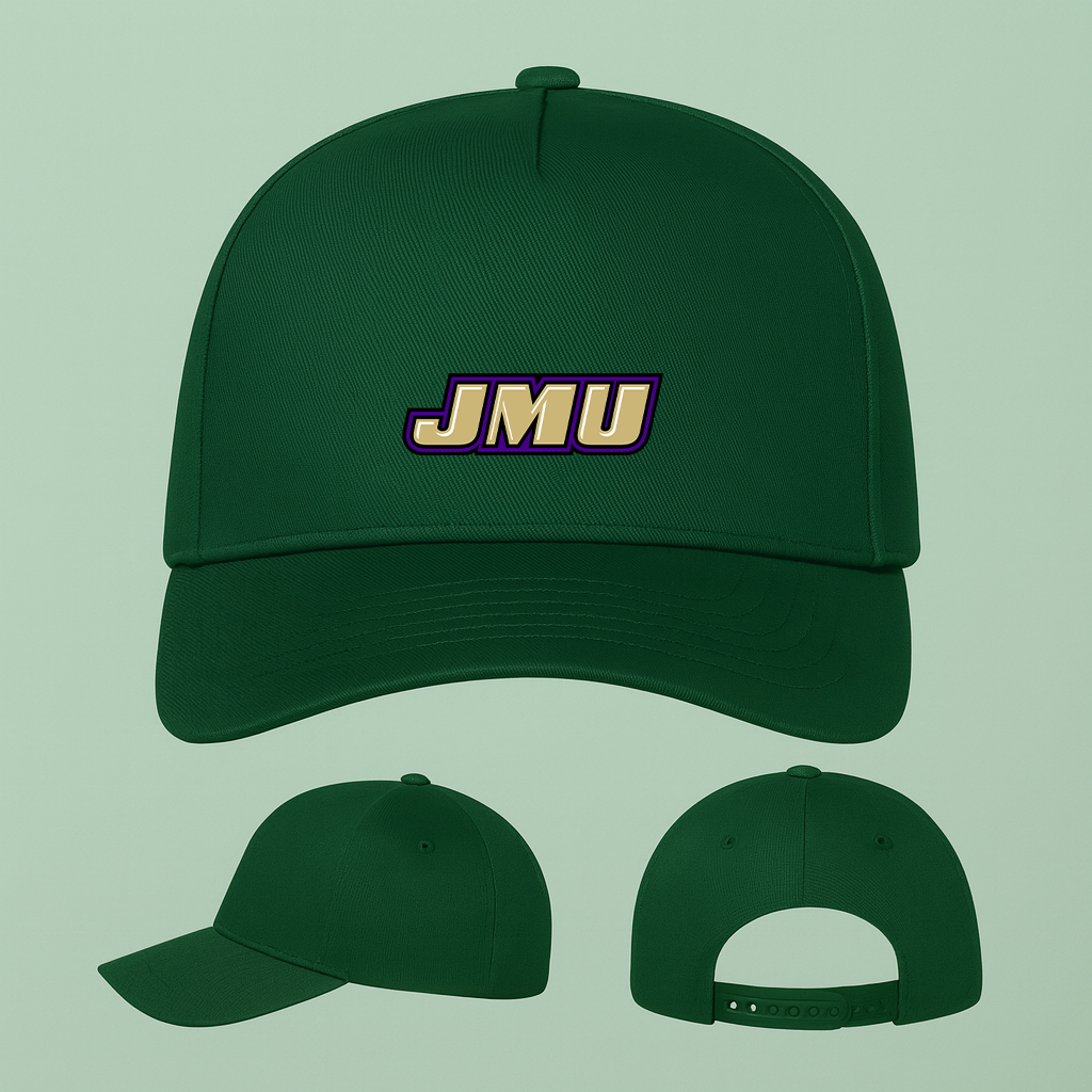 James Madison Dukes Logo Five Panel Twill Snapback Cap