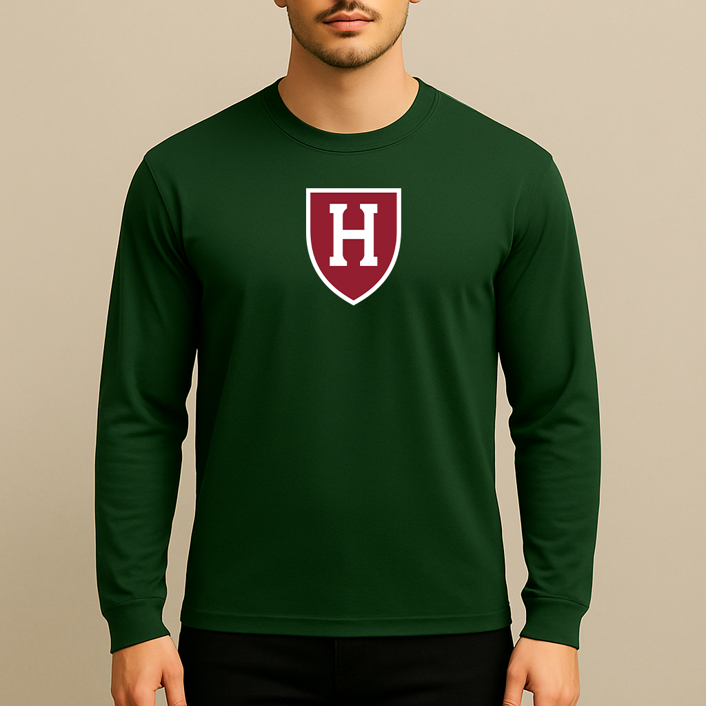 Men's Harvard Crimson Logo Long Sleeve T-Shirt