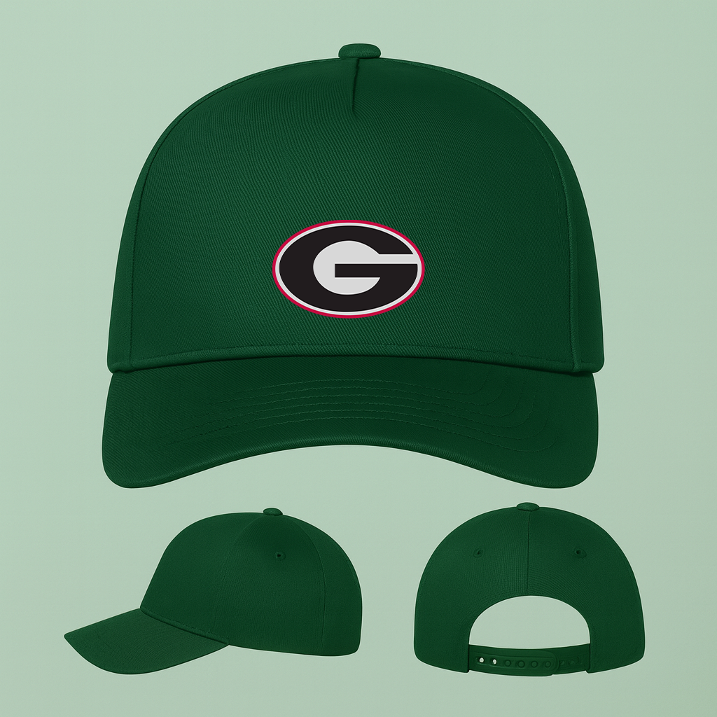 George Georgia Bulldogs Logo Five Panel Twill Snapback Cap