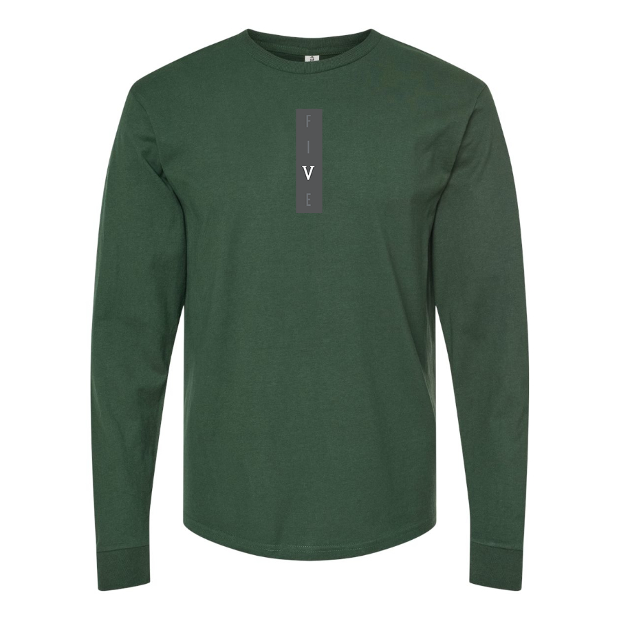 Men's Five Logo Long Sleeve T-Shirt