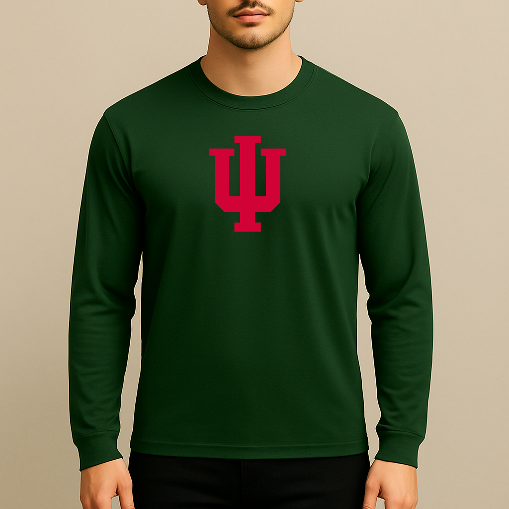 Men's Indiana Hoosiers Logo Long Sleeve T-Shirt