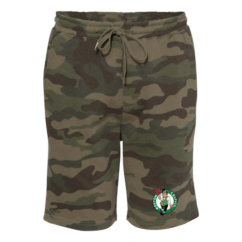 Men's Boston Celtics Logo Independent Trading Co Midweight Fleece Shorts