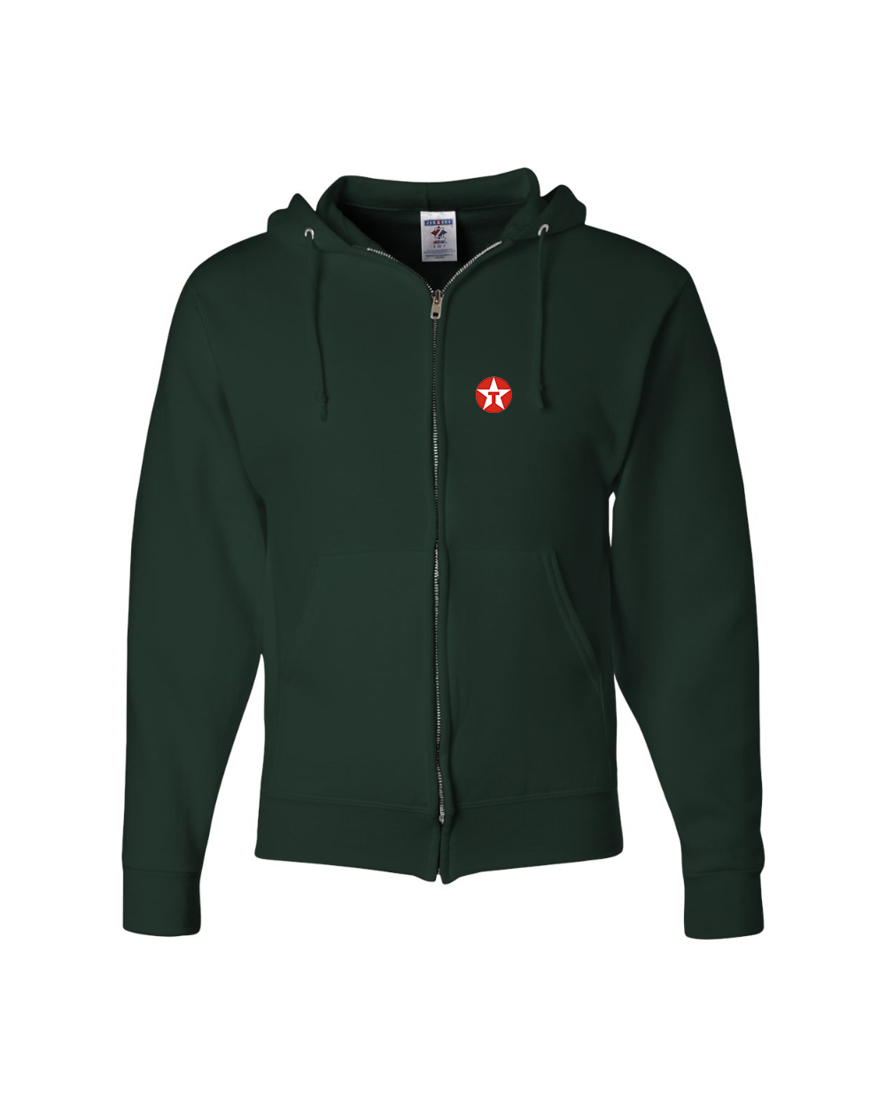 Men's Texaco Logo JERZEES NuBlend Full-Zip Hooded Sweatshirt
