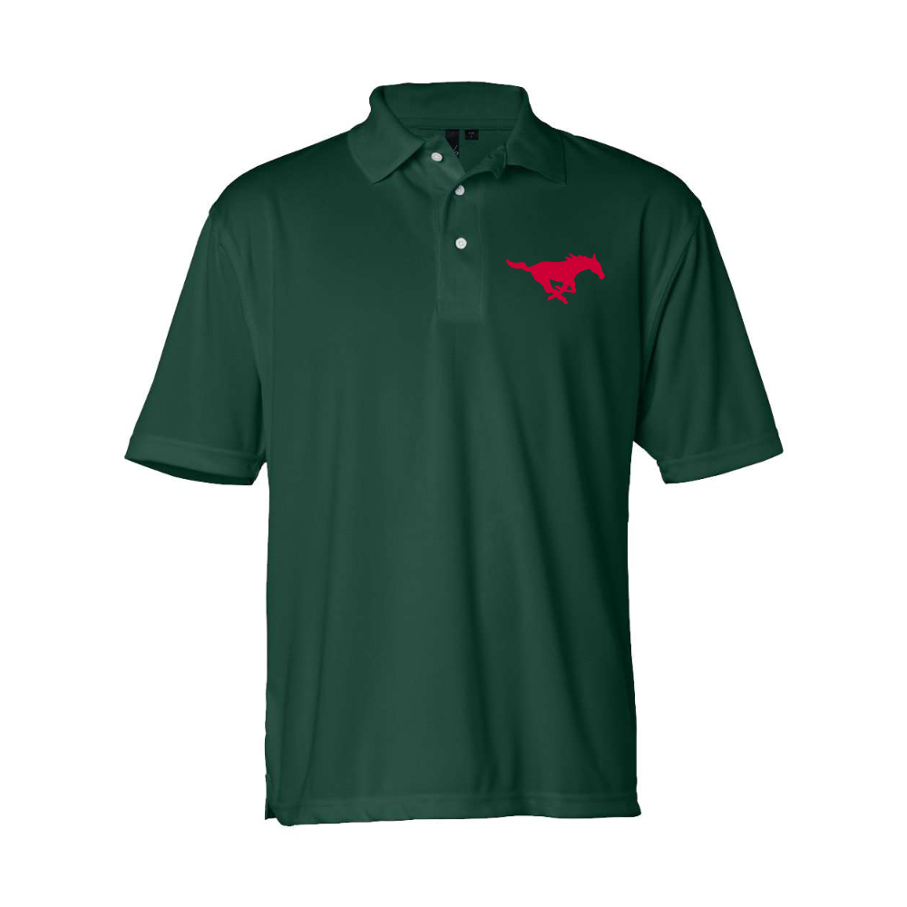 Men's SMU Mustangs Logo Sierra Pacific Moisture Free Mesh Polo