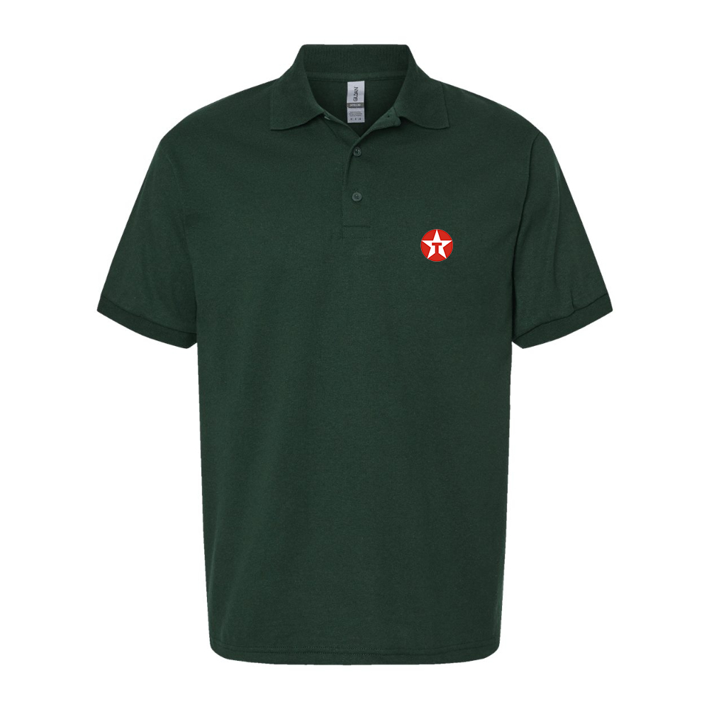 Men's Texaco Logo Gildan Dry Blend Jersey Polo