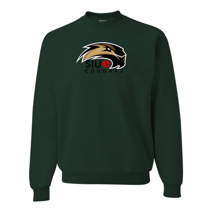 Men's SIU Edwardsville Cougars Logo  JERZEES NuBlend Crewneck Sweatshirt