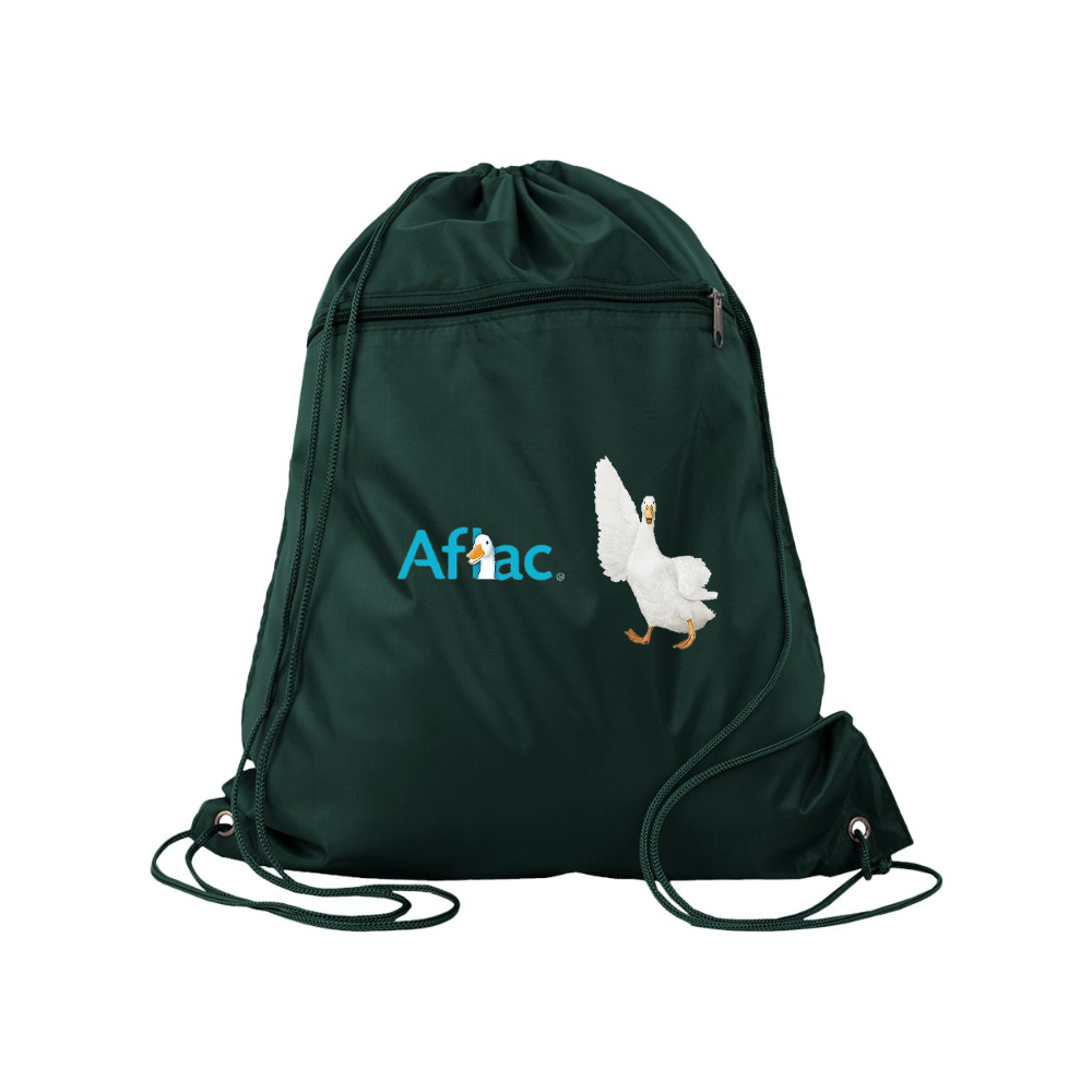 Aflac Logo and Duck Q-Tees - Polyester Cinchpack