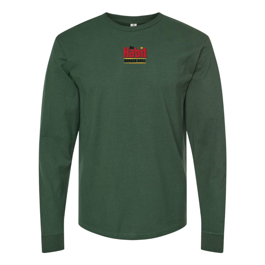 Men's The Habit Burger Grill Logo Long Sleeve T-Shirt