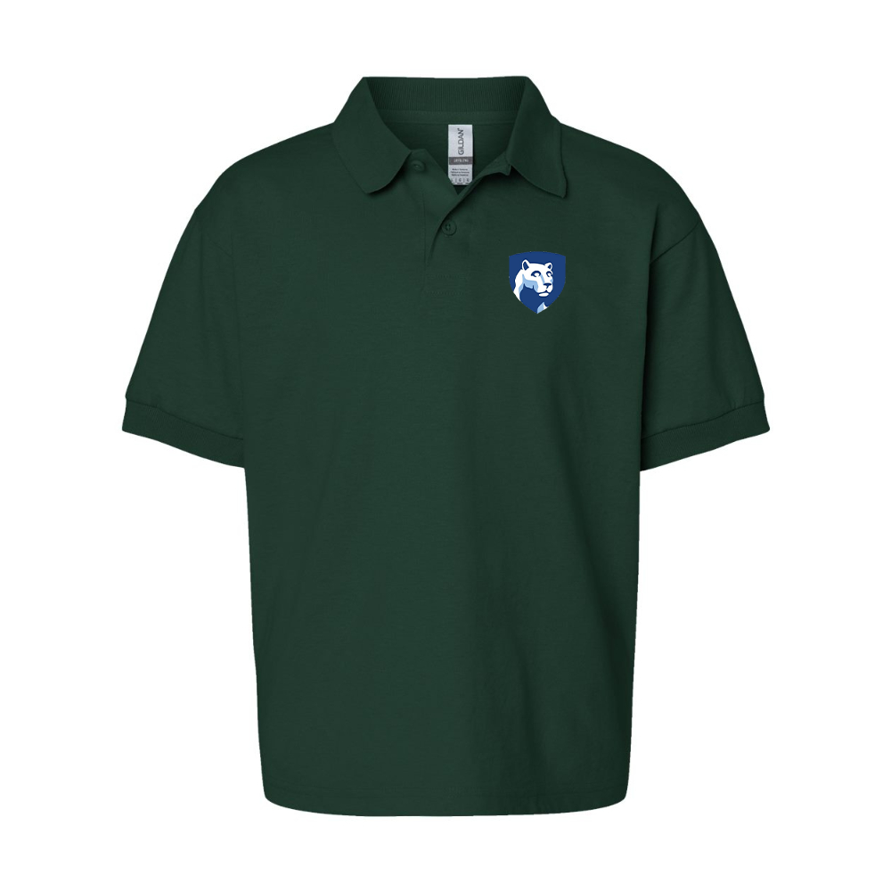 Youth Penn State Symbol Gildan Dry Blend Jersey Polo