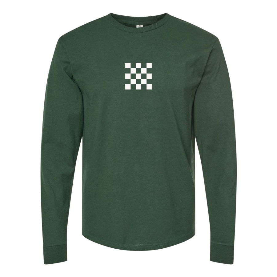 Men's Checker Motors Corporation Logo Long Sleeve T-Shirt