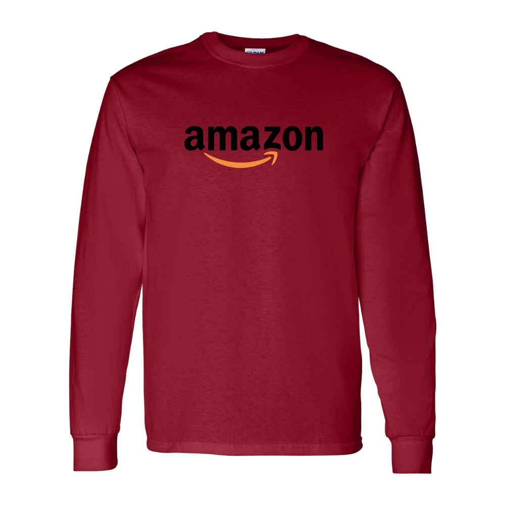 Men's Amazon Logo Gildan Heavy Cotton Long Sleeve T-Shirt