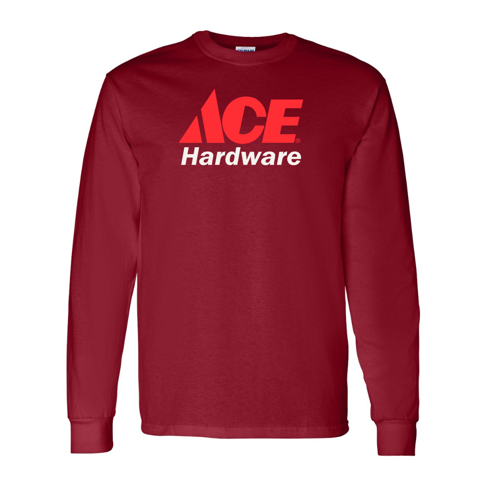 Men's ACE Hardware Logo Gildan Heavy Cotton Long Sleeve T-Shirt