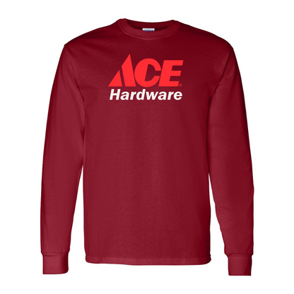 Men's ACE Hardware Logo Gildan Heavy Cotton Long Sleeve T-Shirt