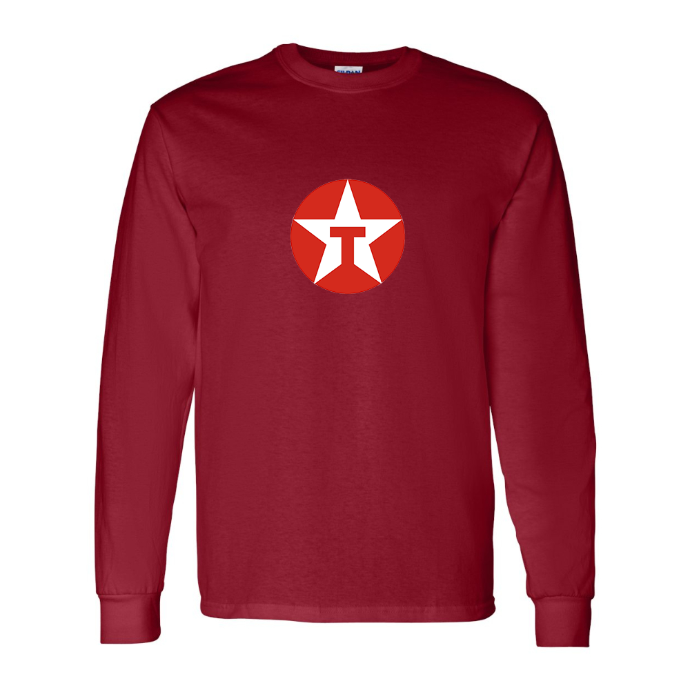 Men's Texaco Logo Gildan Heavy Cotton Long Sleeve T-Shirt