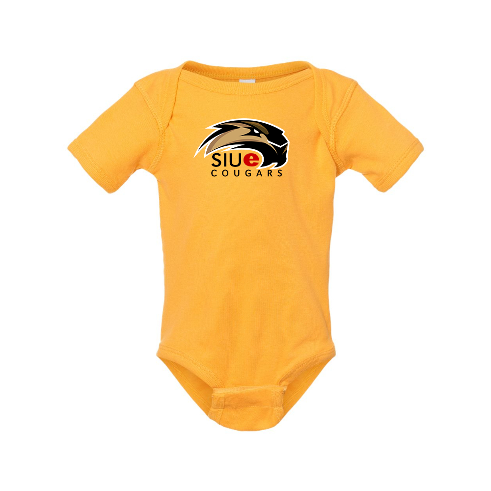 SIU Edwardsville Cougars Logo  Rabbit Skins Infant Baby Rib Bodysuit