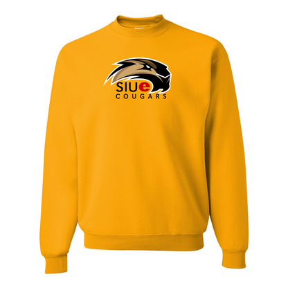Men's SIU Edwardsville Cougars Logo  JERZEES NuBlend Crewneck Sweatshirt