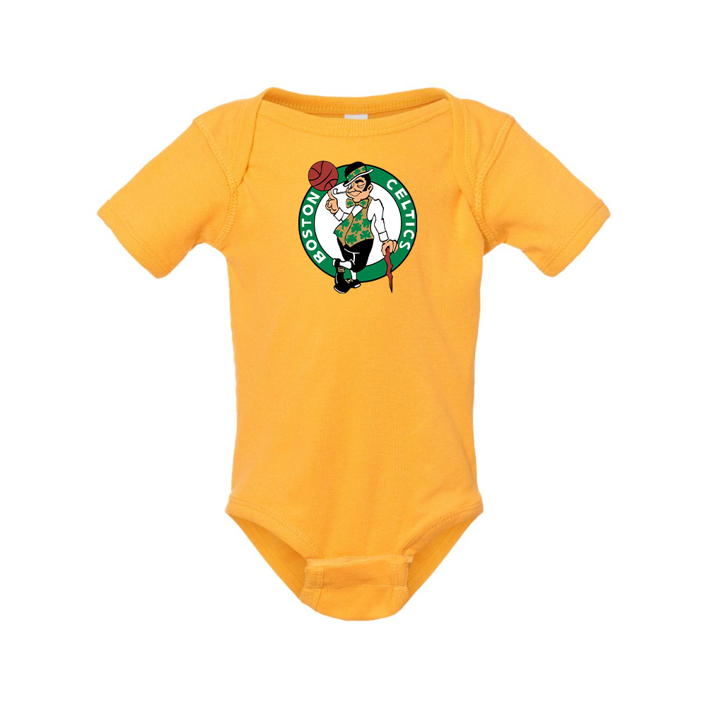 Boston Celtics Logo Rabbit Skins Infant Baby Rib Bodysuit