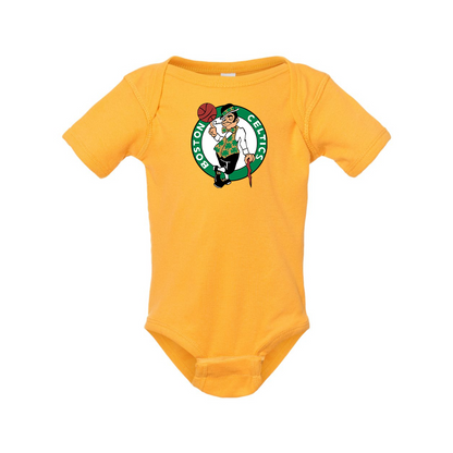 Boston Celtics Logo Rabbit Skins Infant Baby Rib Bodysuit