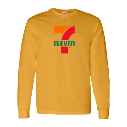Men's 7 Eleven Logo Gildan Heavy Cotton Long Sleeve T-Shirt