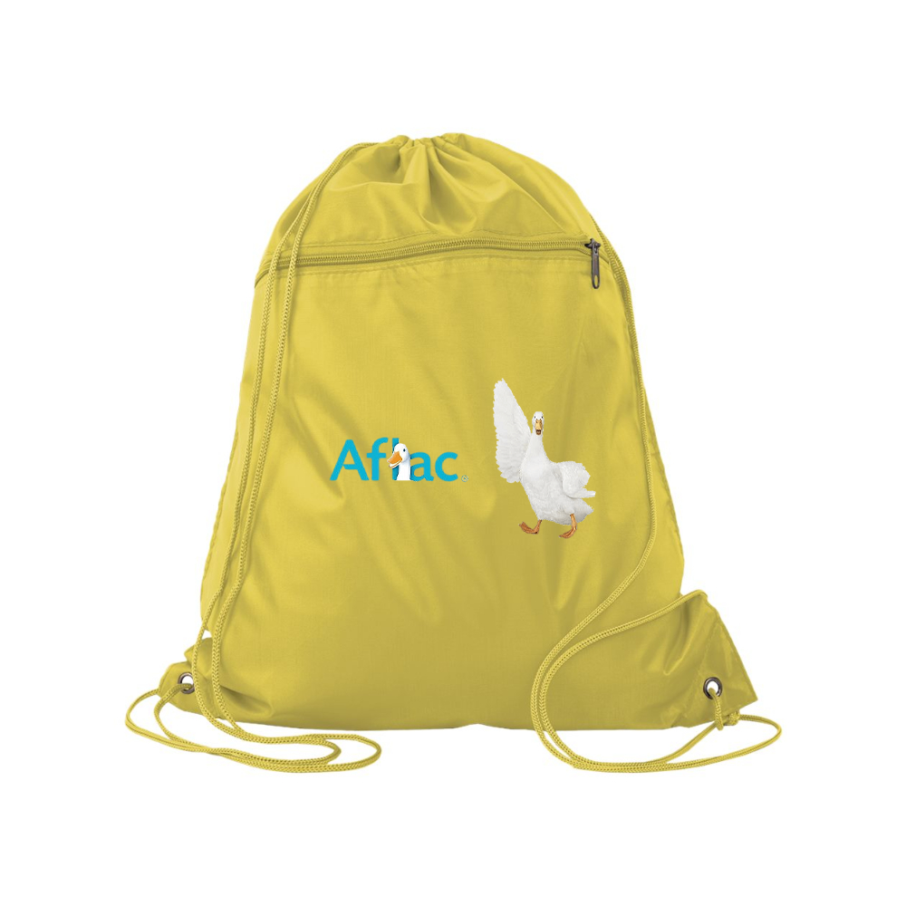 Aflac Logo and Duck Q-Tees - Polyester Cinchpack
