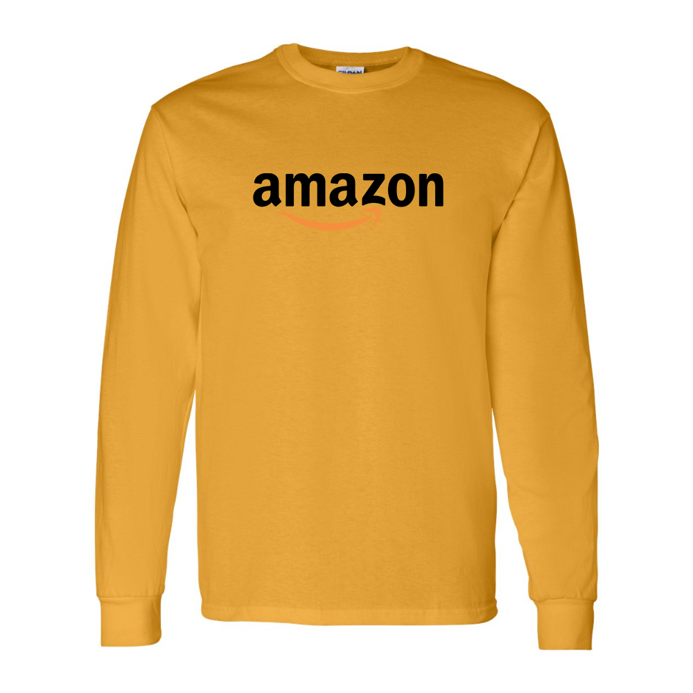 Men's Amazon Logo Gildan Heavy Cotton Long Sleeve T-Shirt